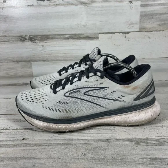 Brooks Womens Glycerin 19 Lace Up Running Athletic Sneakers Gray Size 12 - Picture 2 of 8